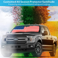 2015-2020 Ford F-150 custom-fit sunshade - folded compact