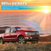 2015-2020 Ford F-150 custom-fit sunshade - edge-to-edge fit