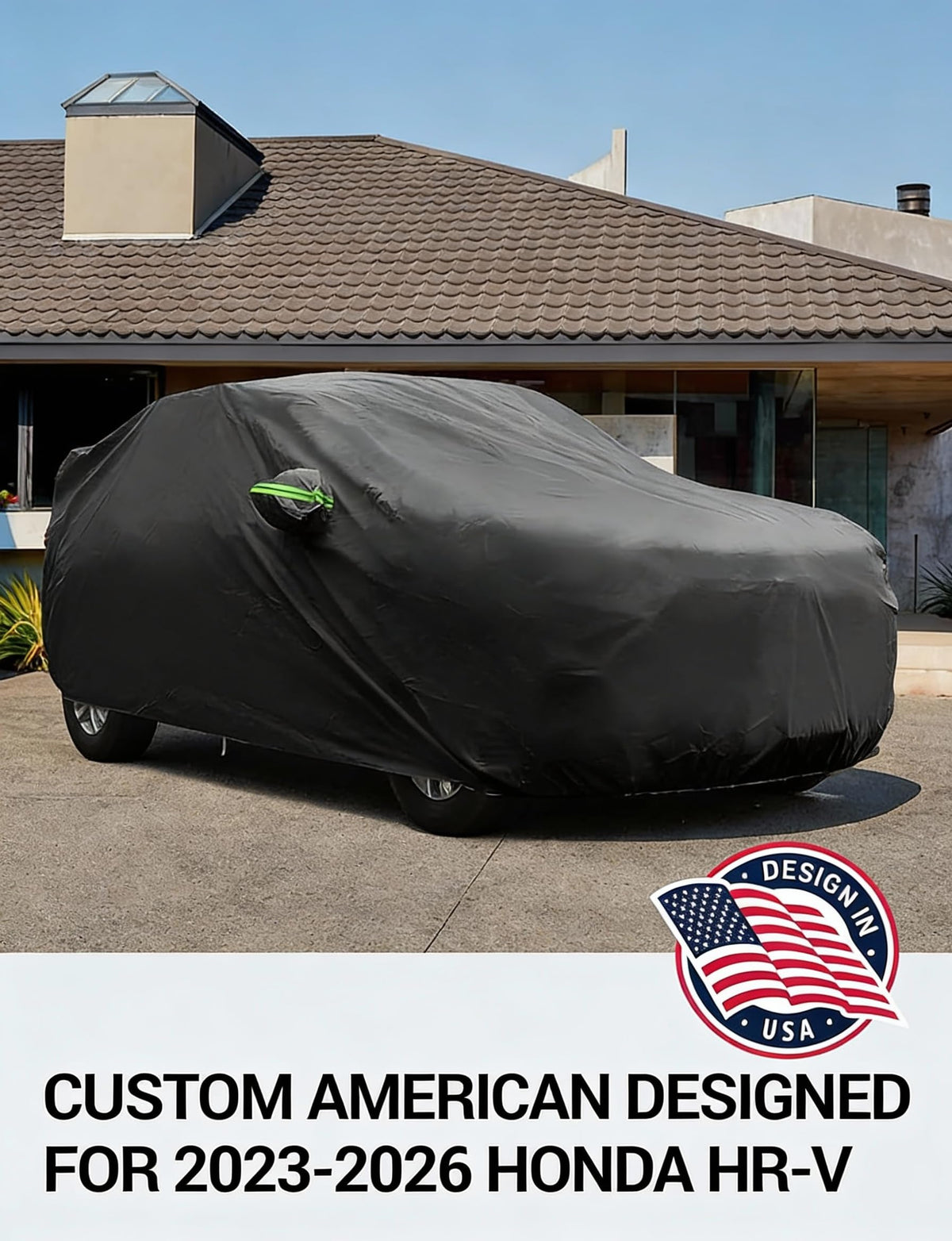 2023-2026 Honda HR-V custom-fit car cover - mirror pocket detail