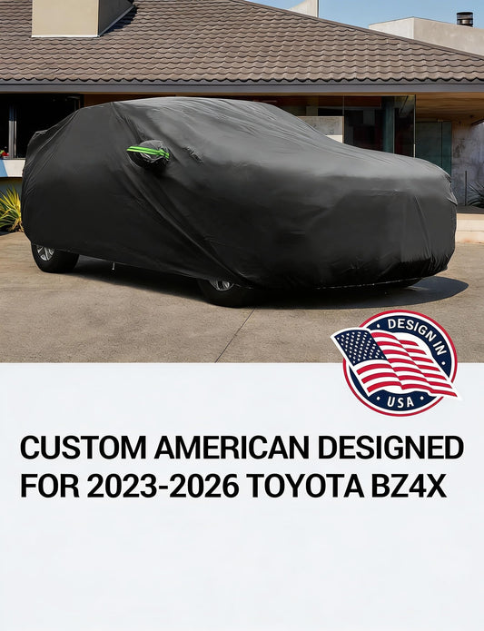 Proadsy Car Cover Custom Fit for Toyota bZ4X 2023 2024 2025 2026, Waterproof All Weather for Automobiles, Full Exterior Cover Rain Snow Sun Protector Indoor Outdoor Car Cover