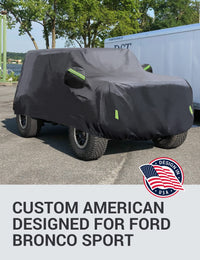 2021-2025 Ford Bronco Sport custom-fit car cover - waterproof fabric detail