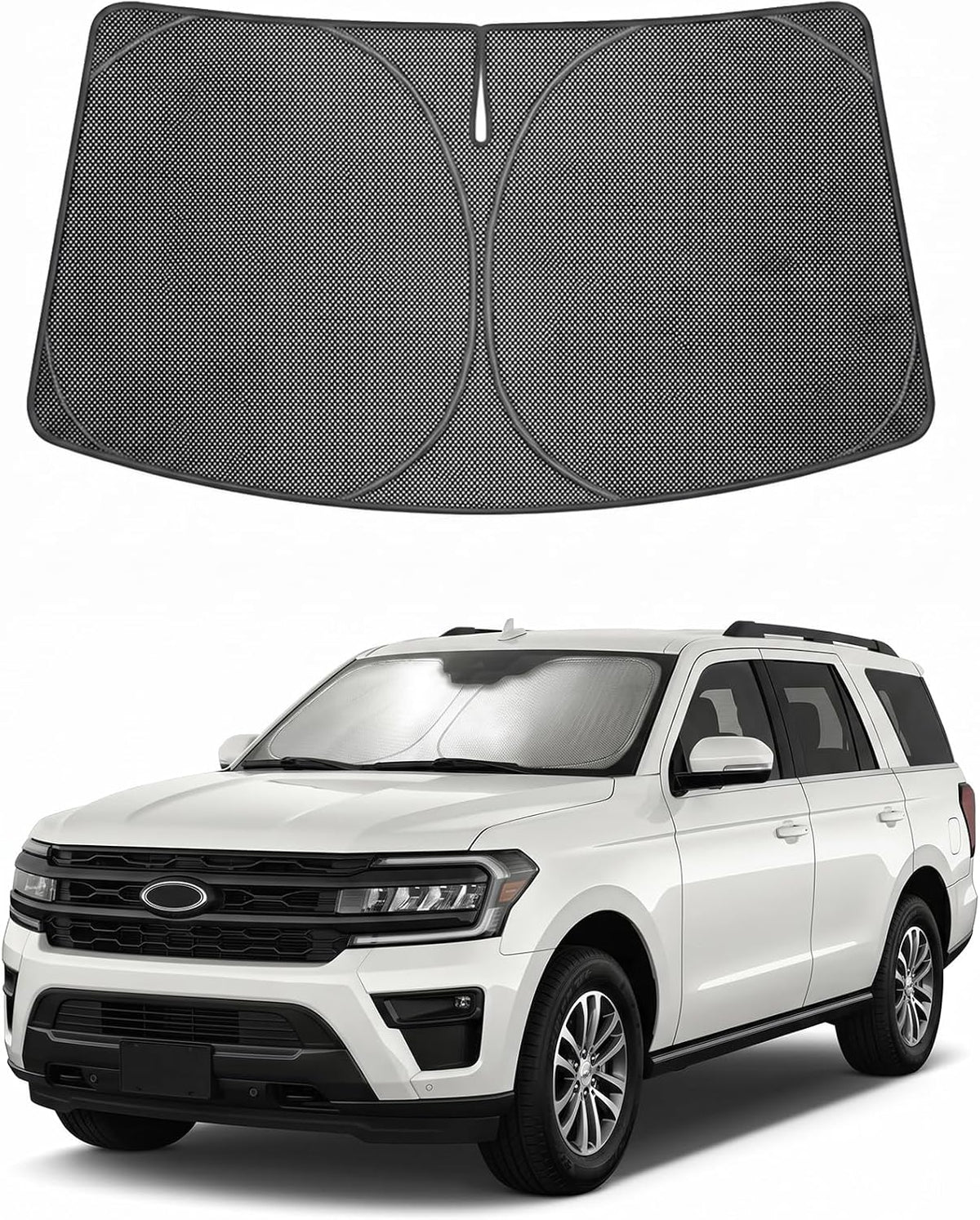 2018-2026 Ford Expedition Ice Crystal Windshield Sunshade