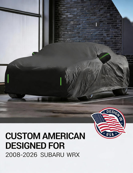 Proadsy Car Cover Custom Fit for Subaru WRX 2008-2025 2026, Waterproof All Weather for Automobiles, Full Exterior Cover Rain Snow Sun Protector Indoor Outdoor Car Cover