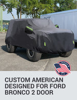 Proadsy Upgrade Car Cover Compatible with Ford Bronco 2 Door 2021-2024 2025 Windproof All Weather Waterproof Sun Rain UV Dust Snow Protection Outdoor Covers