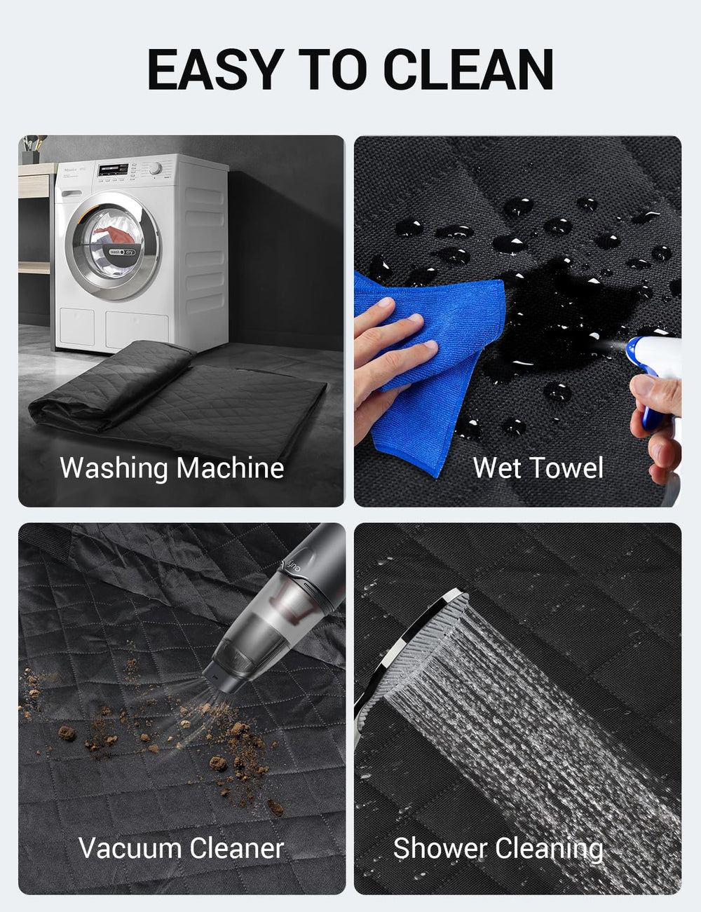 Proadsy 2026 Upgrade Dog Car Seat Cover Custom Fit 2021-2025 Nissan Rogue Back Seat Extender Waterproof Scratch Proof Durable Black Protector Pet Hammock