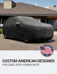 Custom fit 2016-2026 Honda Pilot car cover on car, American designed full exterior protection