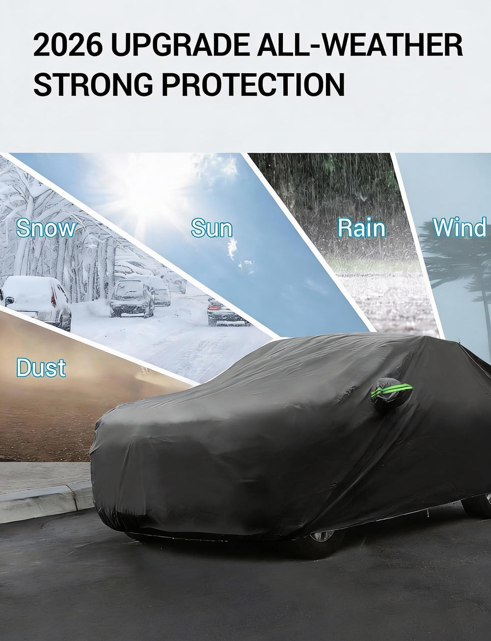 Proadsy Car Cover Custom Fit for Lincoln Nautilus 2024 2025 2026, Waterproof All Weather for Automobiles, Full Exterior Cover Rain Snow Sun Protector Indoor Outdoor Car Cover