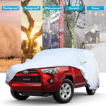 Car Cover Compatible with Toyota 4Runner 2010-2021 2022 6 Layers All Weather Waterproof Sun Rain UV Dust Protection Outdoor Full Exterior Covers with Zipper