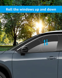 2021-2024 Nissan Rogue Side Window custom-fit side window shades - folded pair
