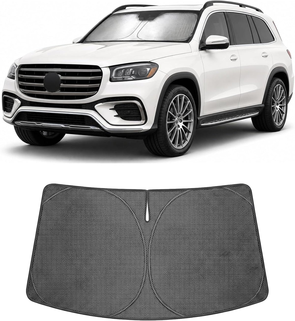 2020-2026 Mercedes-Benz GLS-Class Ice Crystal Windshield Sunshade - Custom Fit Front Windshield Sun Shade