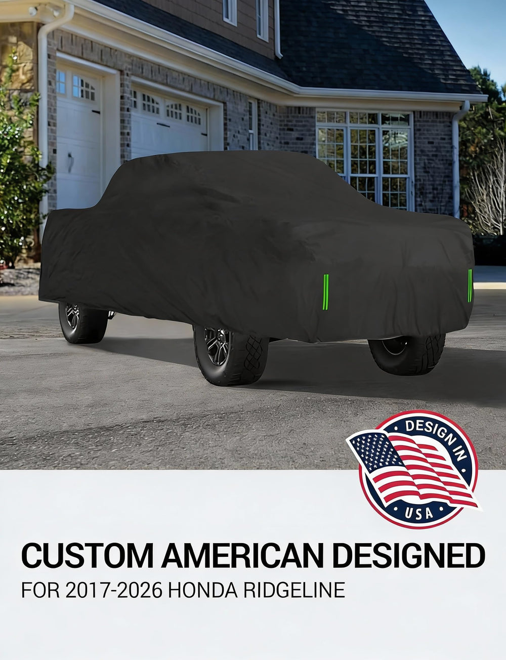 Proadsy Car Cover Custom Fit for Honda Ridgeline 2005-2025 2026, Waterproof All Weather for Automobiles, Full Exterior Cover Rain Snow Sun Protector Indoor Outdoor Car Cover