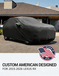 Custom fit 2015-2026 Lexus RX RX350 RX450H car cover on car, American designed full exterior protection