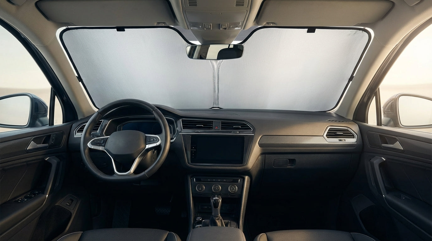 Proadsy custom-fit sunshade installation