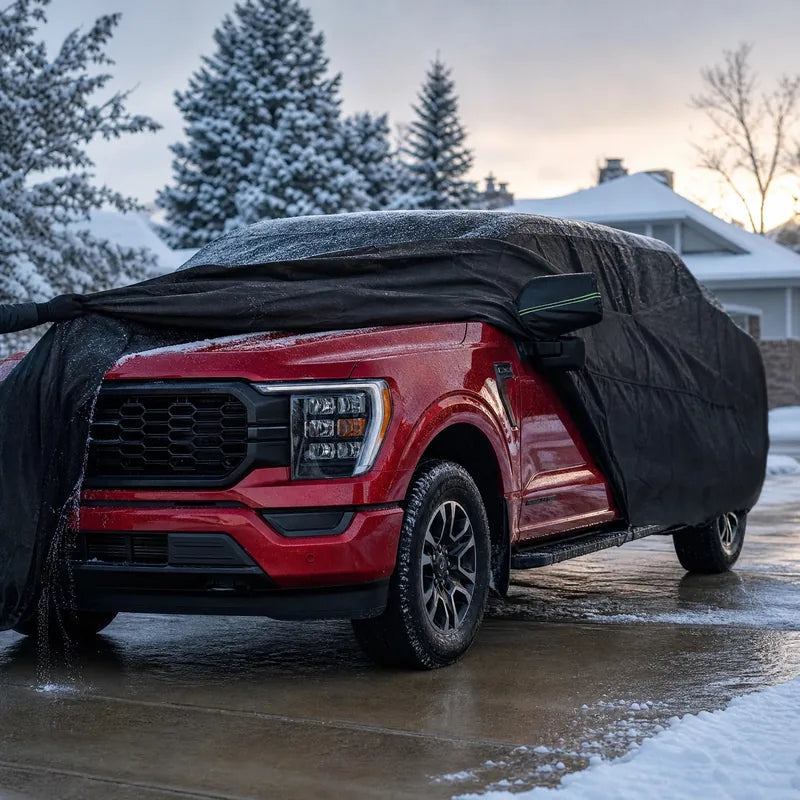 F-150 unveiled from snow car cover